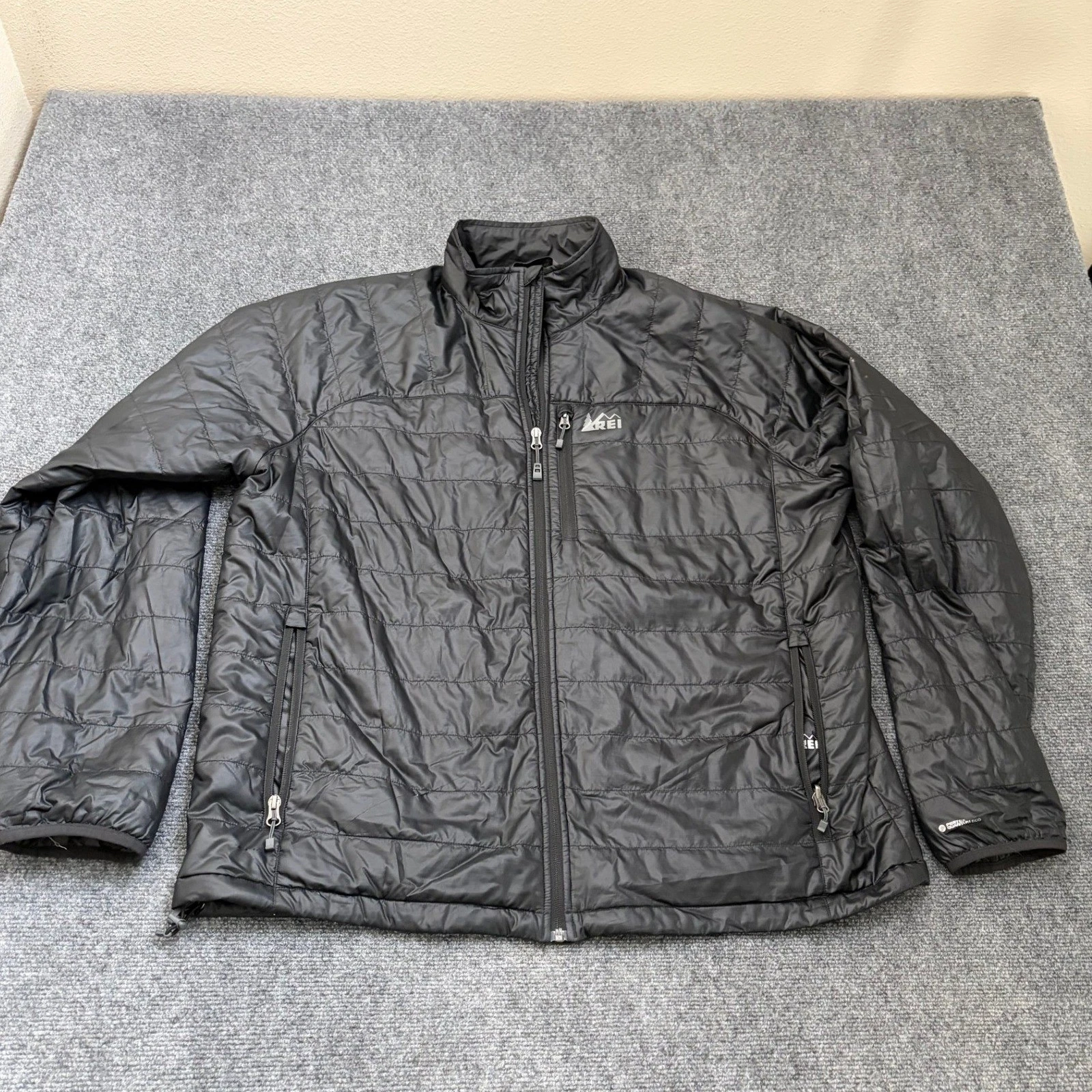 REI Co-op Pertex Quantum Eco PrimaLoft Insulated Puffer Jacket Black Mens XXL - product detail image 1