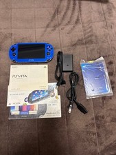 SONY Playstation PS Vita PCH-1000 Console Sapphire Blue Tested Used