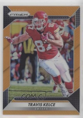 2016 Panini Prizm Orange Prizm 253/299 Travis Kelce #6 0f7i