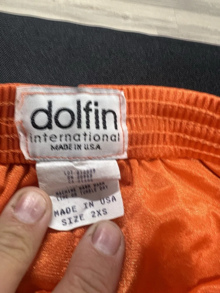 Dolfin Hooters Owl Original Auténtico Uniforme Nylon Pantalones Cortos Naranja XXS 2XS Nuevo Foto 2 de 2