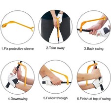 Beginner Golf Practice Swing Trainer Gesture Wrist Alignment Training Aid Tool