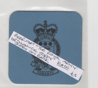 THE ROYAL ORDNANCE CORPS VINTAGE BEER MAT FROM COLLECTION BX1/6