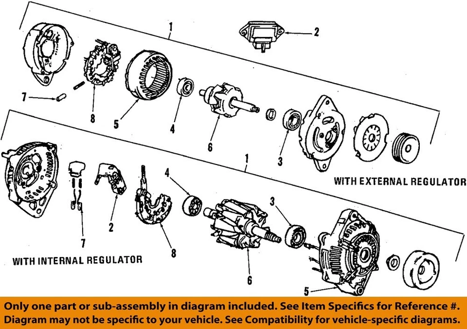 Used Alternator fits: 1986 Honda Crx 1500 HF Grade A - Image 3 of 4