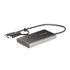 Image of StarTech.com USB-C to Dual-HDMI Adapter - USB-C or A to 2x HDMI - 4K 60Hz - 100W