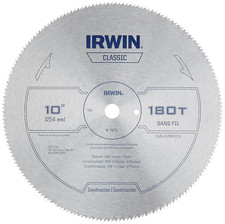 Tools 10-Inch Miter Saw Blade, Classic Series, Steel Table 11870 