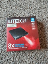 NEW LITEON EUAU108 EBAU108 EXTERNAL DVD/CD WRITER ULTRA SLENDER USB 2.0