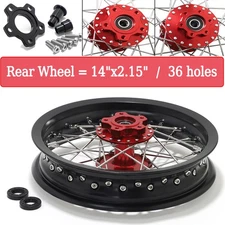 Spoked Rear Wheel 14"x2.15" Rim Red Hub For Beta Explorer For Apollo RFN