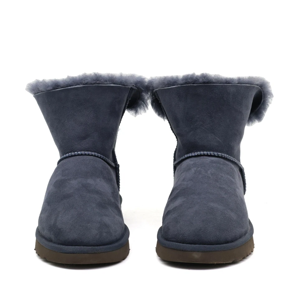 UGG Damen Classic Bow Stiefel Blau Wildleder Wasserfest Stiefeletten EU 42 - Bild 4 von 4