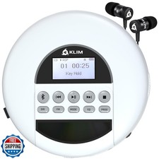 KLIM Nomad - New - Portable CD Player with Long-Lasting Battery - with Headph