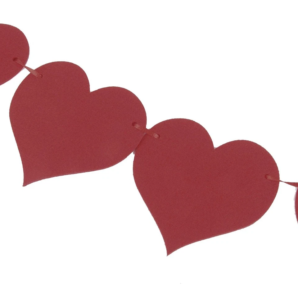 Red Heart Bunting Banner for Wedding / Christmas / Party / Home Decoration - Image 4 of 4