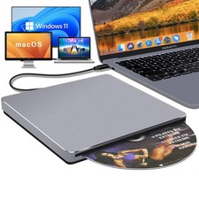 External DVD Drive USB C SuperDrive for Apple, Slot-in CD Drive for Mac, Port...