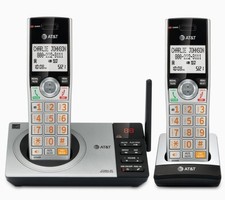AT T CL82207 DECT 6.0 2-Handset Cordless Phone for Home with Answering Machine