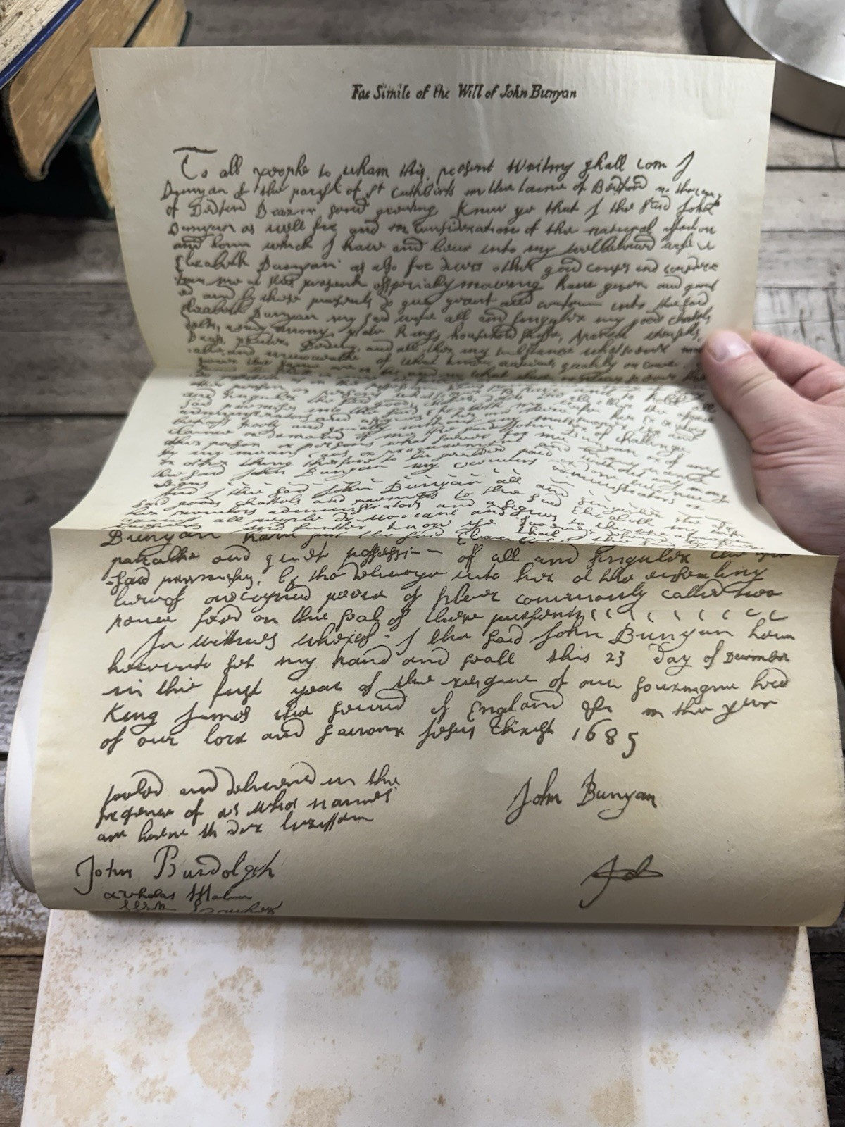 1866 Antique Classic Book “The Works of John Bunyan” Illustrated, 2-vol's-in-1