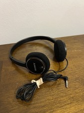 Sony Black On Ear Wired Headphones Model MDR-222 Tested Working Used