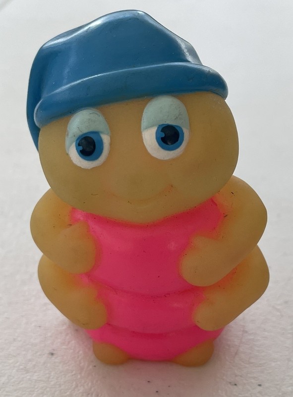 Glo Worm Snug Bug 3" Finger Puppet Figure Mini Vintage 1986