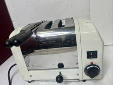 Vintage Dualit Three Slice Toaster Rare Model White Chrome Needs Cleaning
