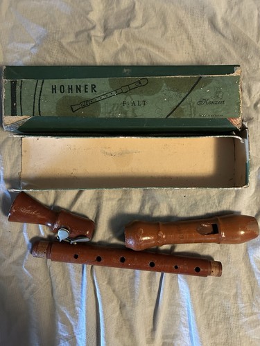 Vintage Konzert Hohner F-Alt Recorder Wood German
