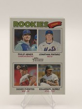 Topps 2026 Heritage Quad Rookies #372 Abner Pintaro Fuentes Nunez Baseball