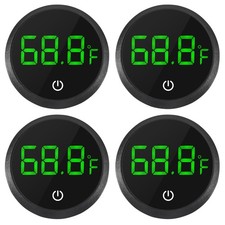 4pcs Fish Tank Digital Thermometer Accurate LED Display to  0.9 F Tank Thermo...