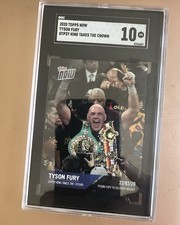 Tyson Fury Topps Now 2020 Gypsy King Takes The Crown  628 SGC Grade 10 