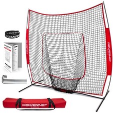 x7 Baseball Softball Practice Net Portable Batting Pitching Fielding Backstop