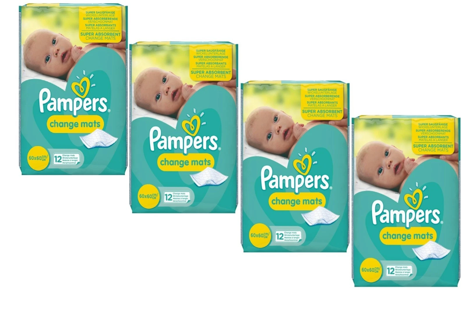 48 Pampers Baby Change Mat, Portable Nappy Changing Mats & Covers, 60 x 60 cm
Opens in a new window