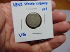 1843 Seated Liberty Dime
