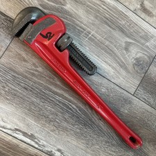 Vintage Ridgid 18" Heavy Duty Pipe Wrench Ridge Tool Co. Elyria Ohio USA