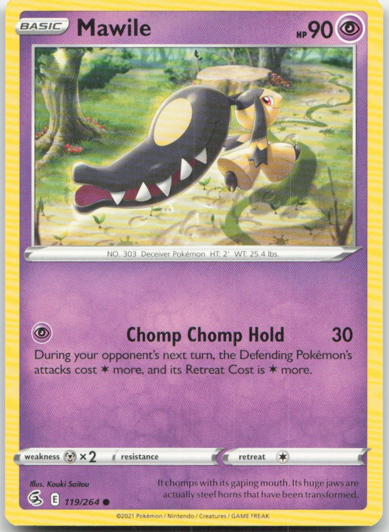 Mawile 119/264 Common Fusion Strike Pokemon Near Mint