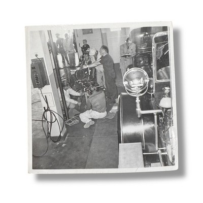 1950s Film Crew Behind The Scenes Movie Set Camera Equipment Photo Vintage
