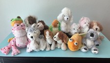 Bulk Lot 14 Webkinz plushies plush toy NO CODES Cat Dog Fish Frog Monkey Koala