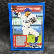 2026 Topps Series 1 Mookie Betts #91R-MB Blue /150 (MEM) Game Used LA Dodgers SN