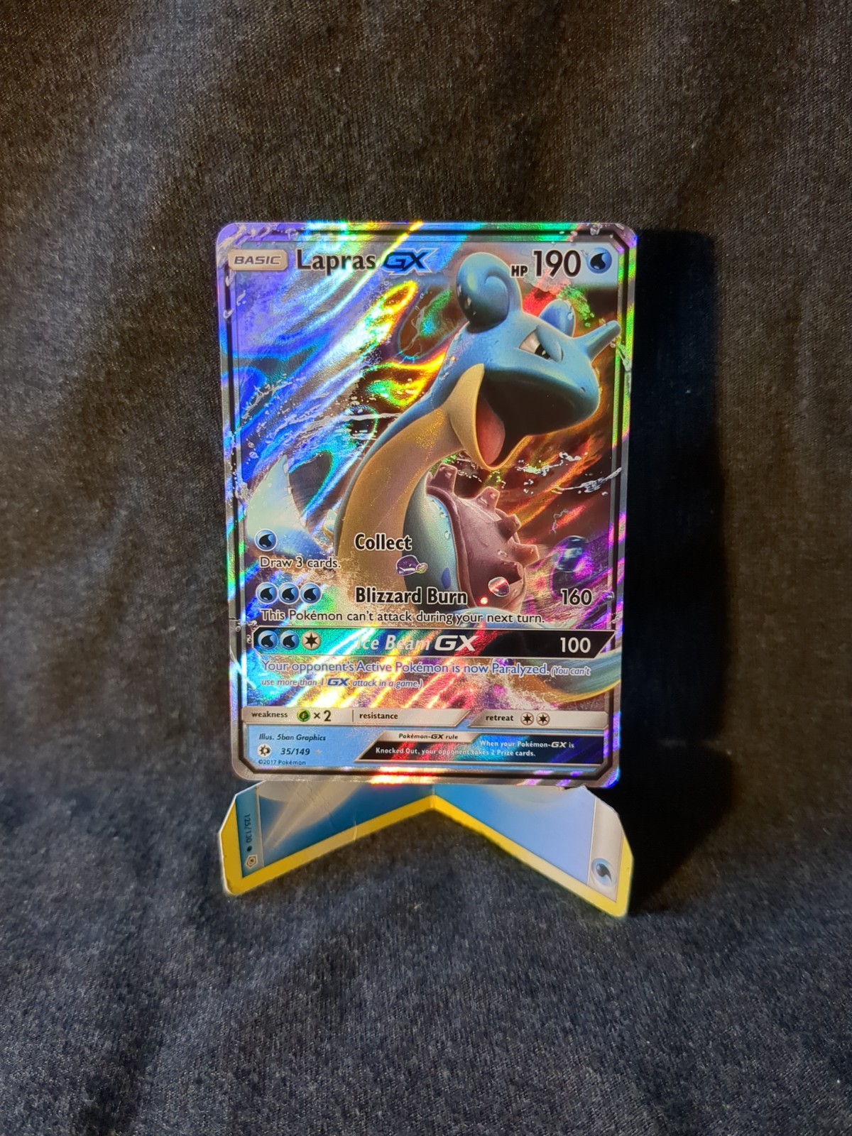 Lapras GX 35/149 - Sun & Moon Base Set - Pokemon Card