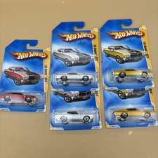 Hot Wheels '70 Buick GSX 2009 nuovi modelli lotto di 5 rosso, bianco, giallo F20