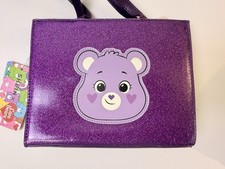 Care Bears X SHEIN Purse Dark Purple Glitter Hand Bag New NWT