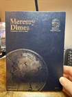 Whitman Mercury Dimes 1916-1945 Album with 7 90% silver!