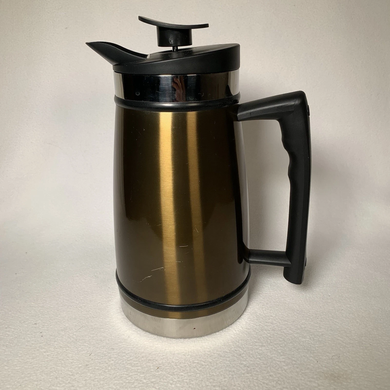 French Press Stainless Steel Coffee Pot Planetary Designs Double Wall USA