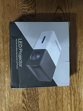 Portable LED Mini Projector - White/Black