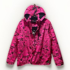 1980 Gecko Hawaii Mens Neon Pink Retro Jacket NWT - Limited Edition Sz 2XL