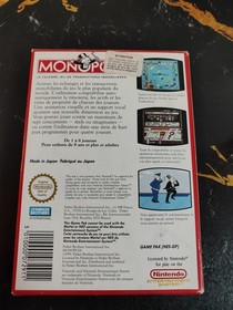 Monopoly Nintendo NES Complet Poster FRA
