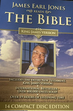 James Earl Jones Reads The Bible Complete KJV Audio CD Set 14 Discs Devotional