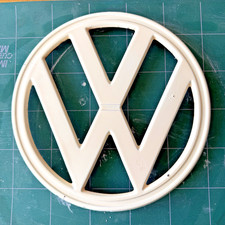 orig VW Emblem Elfenbein Original Logo Frontmaske VW Bus T2 T2a Bus 67-72 ø 25cm