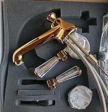 Newport Brass Metropole 1230/24 Widespread Bathroom Faucet Polished Gold PVD
