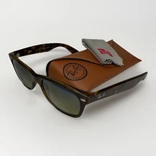 Ray Ban NEW WAYFARER RB2132 894/76 POLARIZED Green/Tortoise AUTHENTIC ITALY