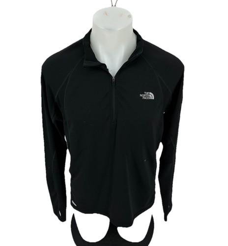 The North Face Medium Herren schwarz Vapor Wick Top T-Shirt 1/4 Zip Pullover I18v