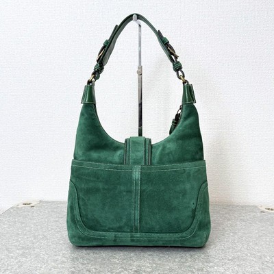 Old Coach Vintage Soho Hobo Hampton Shoulder Bag 7472 Green Old Coach Vintage Soho Hobo Hampton Shoulder Bag 7472 Green