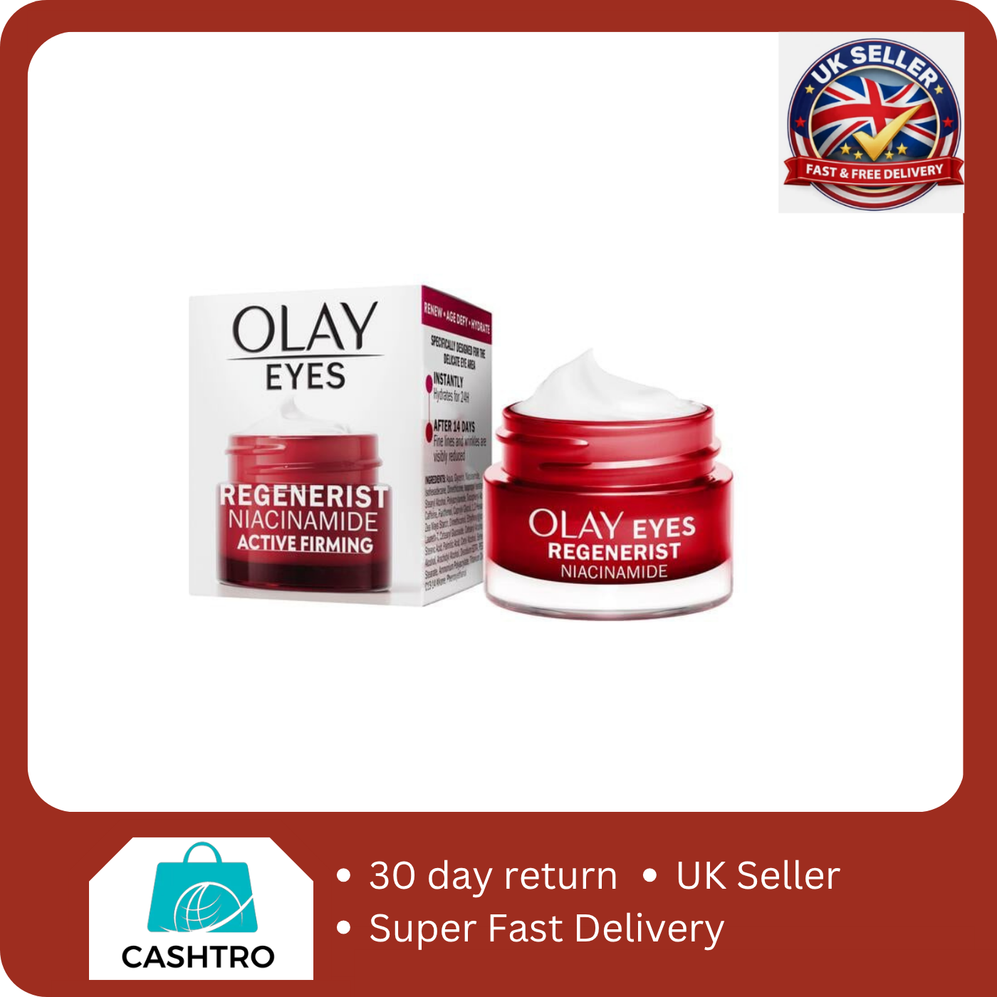 Olay Niacinamide 24 + Vit E Eye Cream 15ml - Image 2