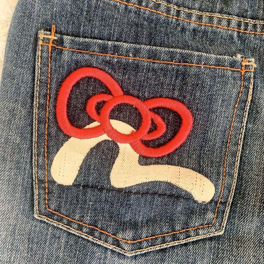 evisu Kittyコラボ デニム EVISU x Hello Kitty Denim Jeans Rare collaboration Sanrio Limited