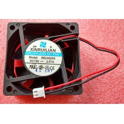 New XFAN RDL6025S 12V 0.07A 2-wire silent chassis cooling fan #ea