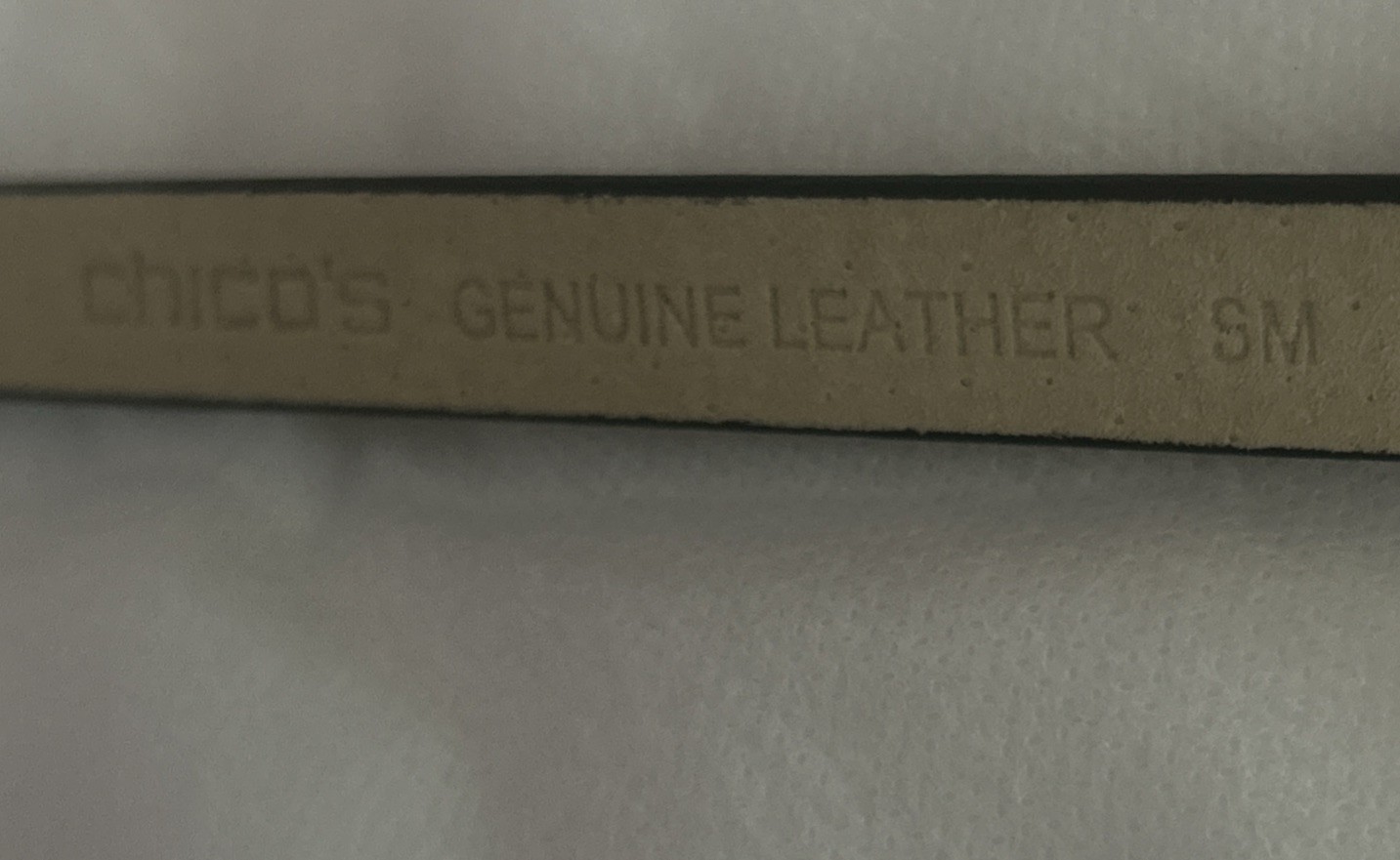 CHICOS Brown Leather Adjustable Back (Hook Belt) … - image 5